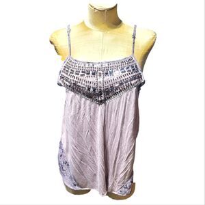 BKE Boutique, Embellished Tank Top Large